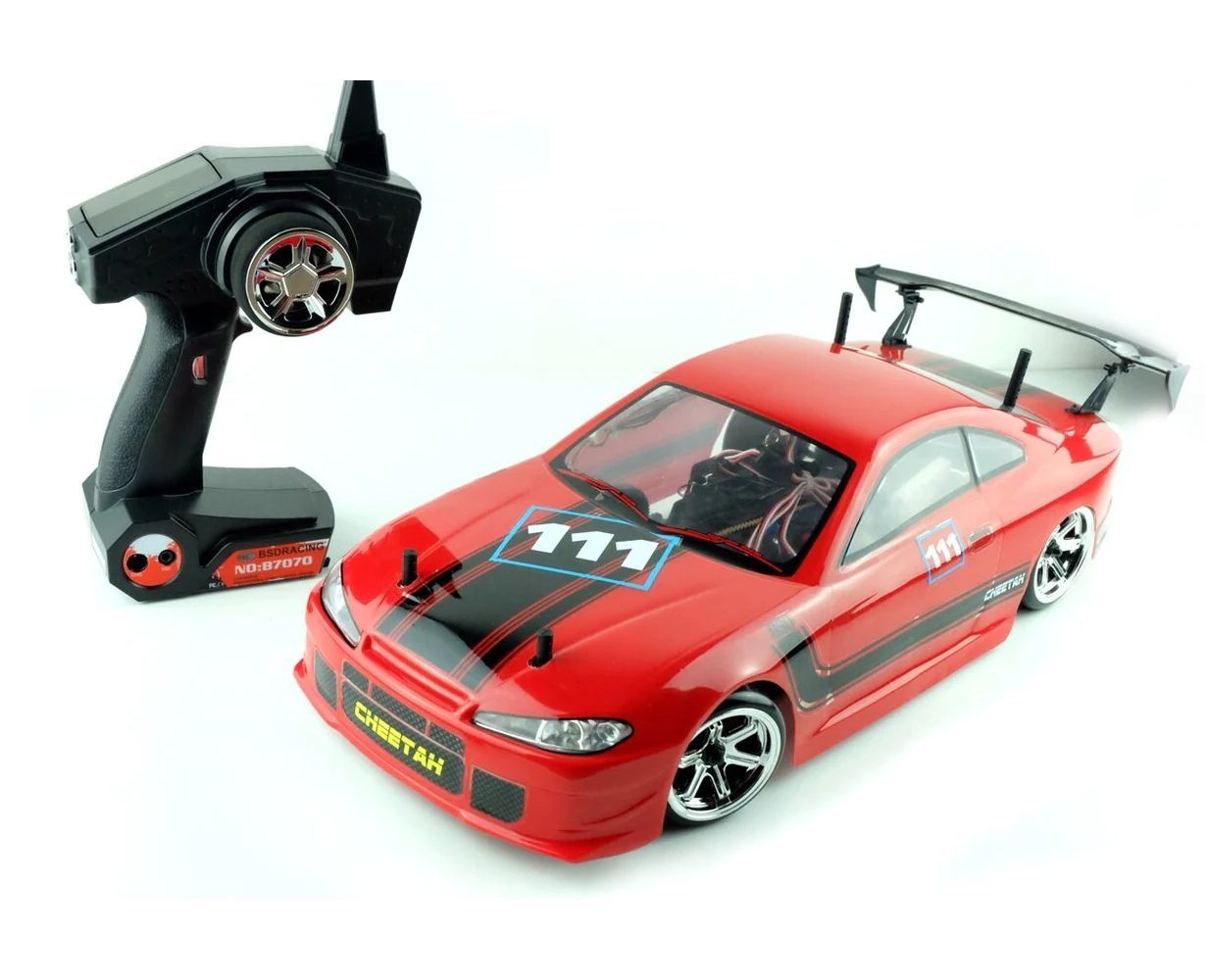 Радиоуправляемая машина для дрифта BSD Racing Cheetah DS, Brushed 4WD RTR масштаб 1:10 2.4G — BS204T