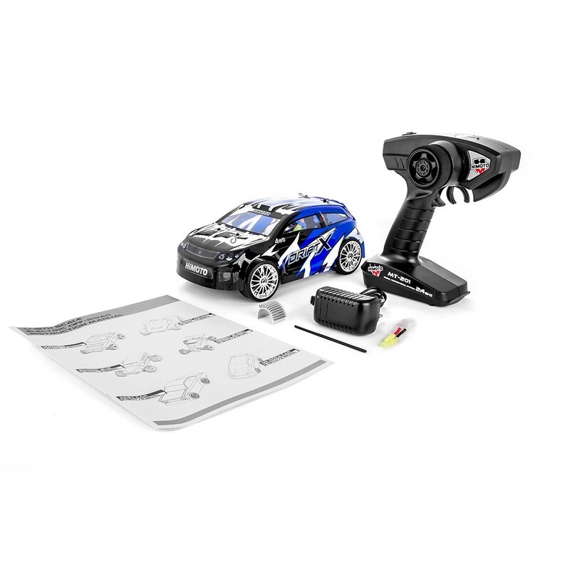 Радиоуправляемая машина для дрифта Himoto Drift X 4WD RTR масштаб 1:18 2.4G — E18DT|28715B — изображение 5
