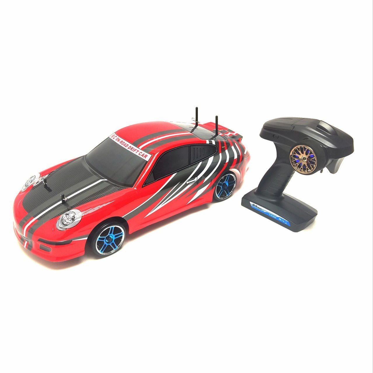 Радиоуправляемая машина для дрифта HSP Flying Fish 1 Pro 4WD RTR масштаб 1:10 2.4G — 94123PRO-12371-RED