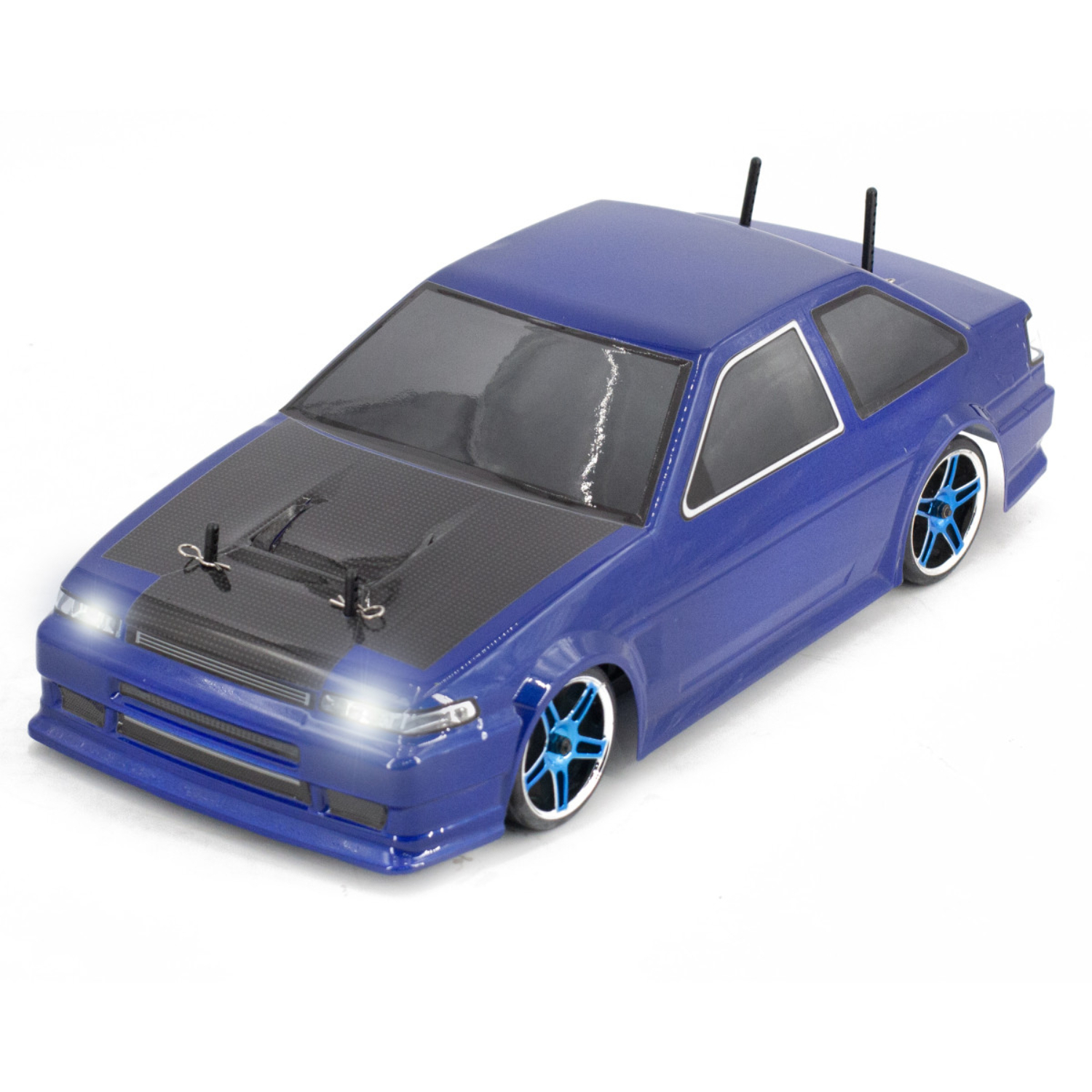 Радиоуправляемый автомобиль для дрифта HSP Flying Fish 1 LED 4WD RTR масштаб 1:10 2.4G — 94123T-12352-BL