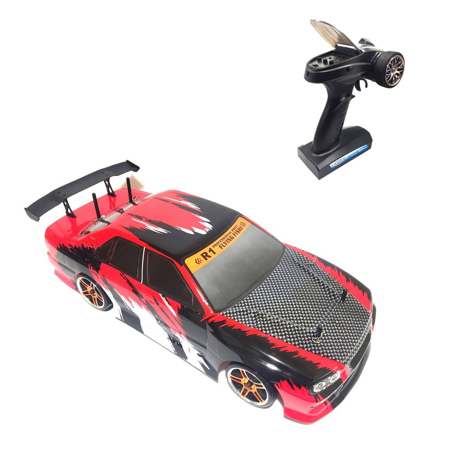 Радиоуправляемый автомобиль для дрифта HSP Flying Fish 1 масштаб 1:10 4WD 2.4G — 94123-12334 BLACK