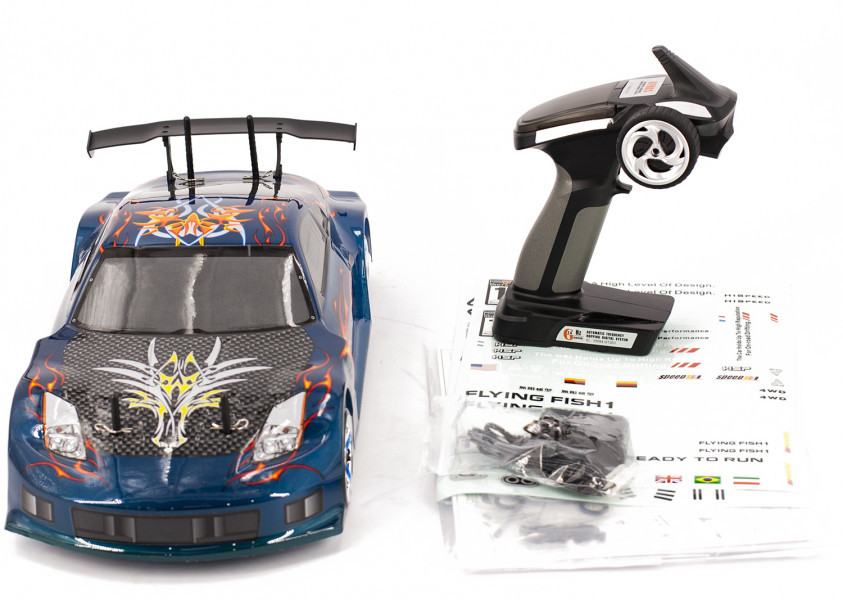 Радиоуправляемый автомобиль для дрифта HSP Flying Fish 1 масштаб 1:10 4WD — 94123-12307 — изображение 5