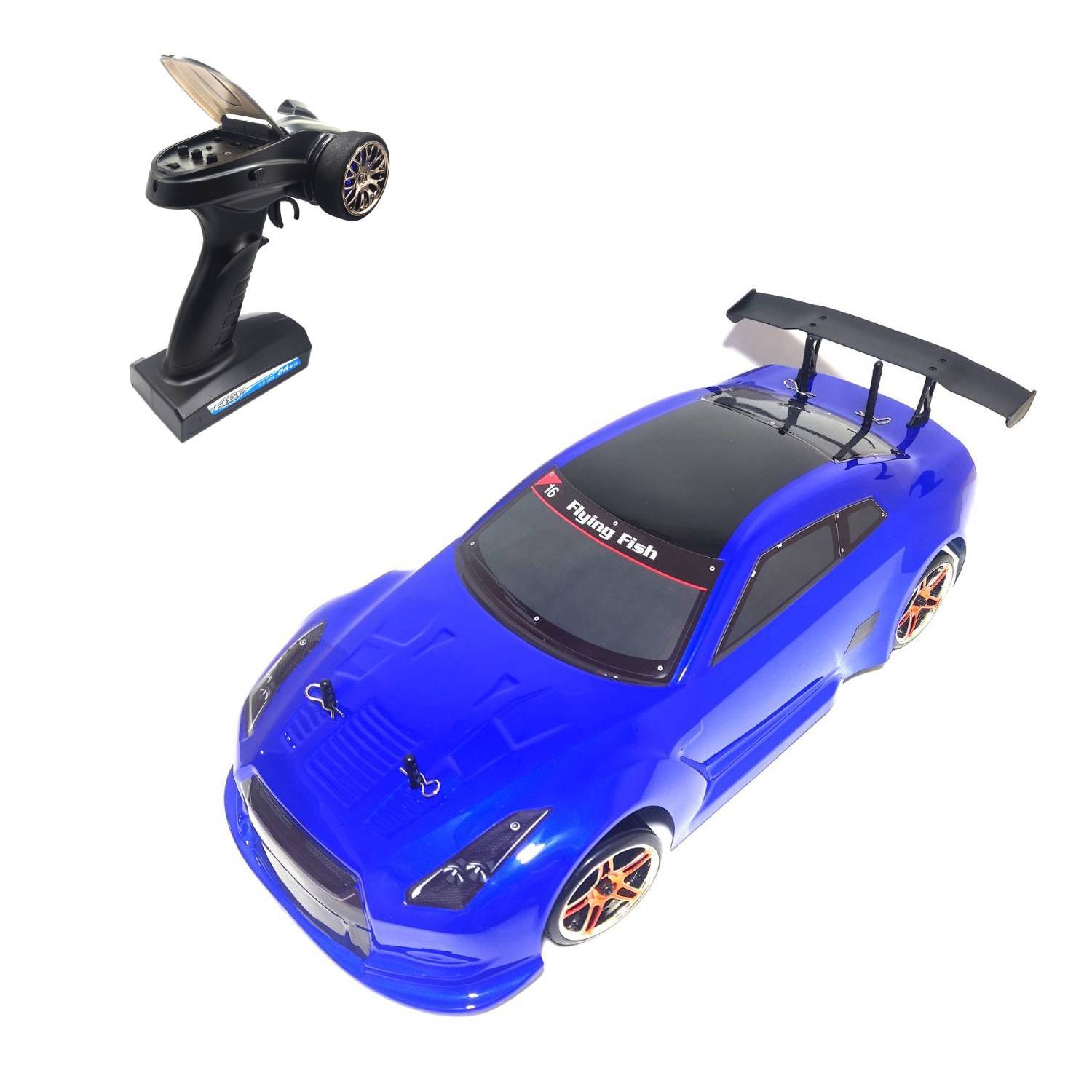 Радиоуправляемый автомобиль для дрифта HSP Flying Fish 1 Top масштаб 1:10 4WD 2.4G — 94123TOP-GTR-BL