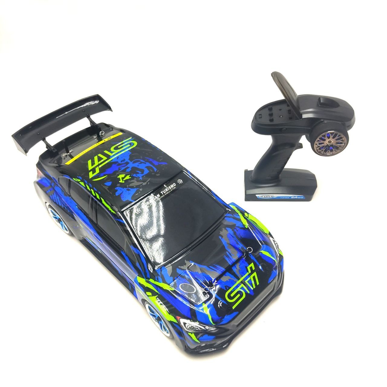 Радиоуправляемый автомобиль для дрифта HSP Flying Fish 1 Top масштаб 1:10 4WD 2.4G — 94123TOP-STI-03-BL — изображение 3